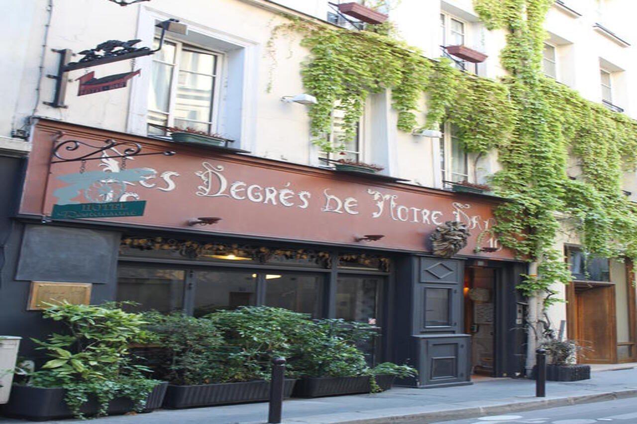 Hotel Les Degres De Notre Dame Paris Exteriör bild
