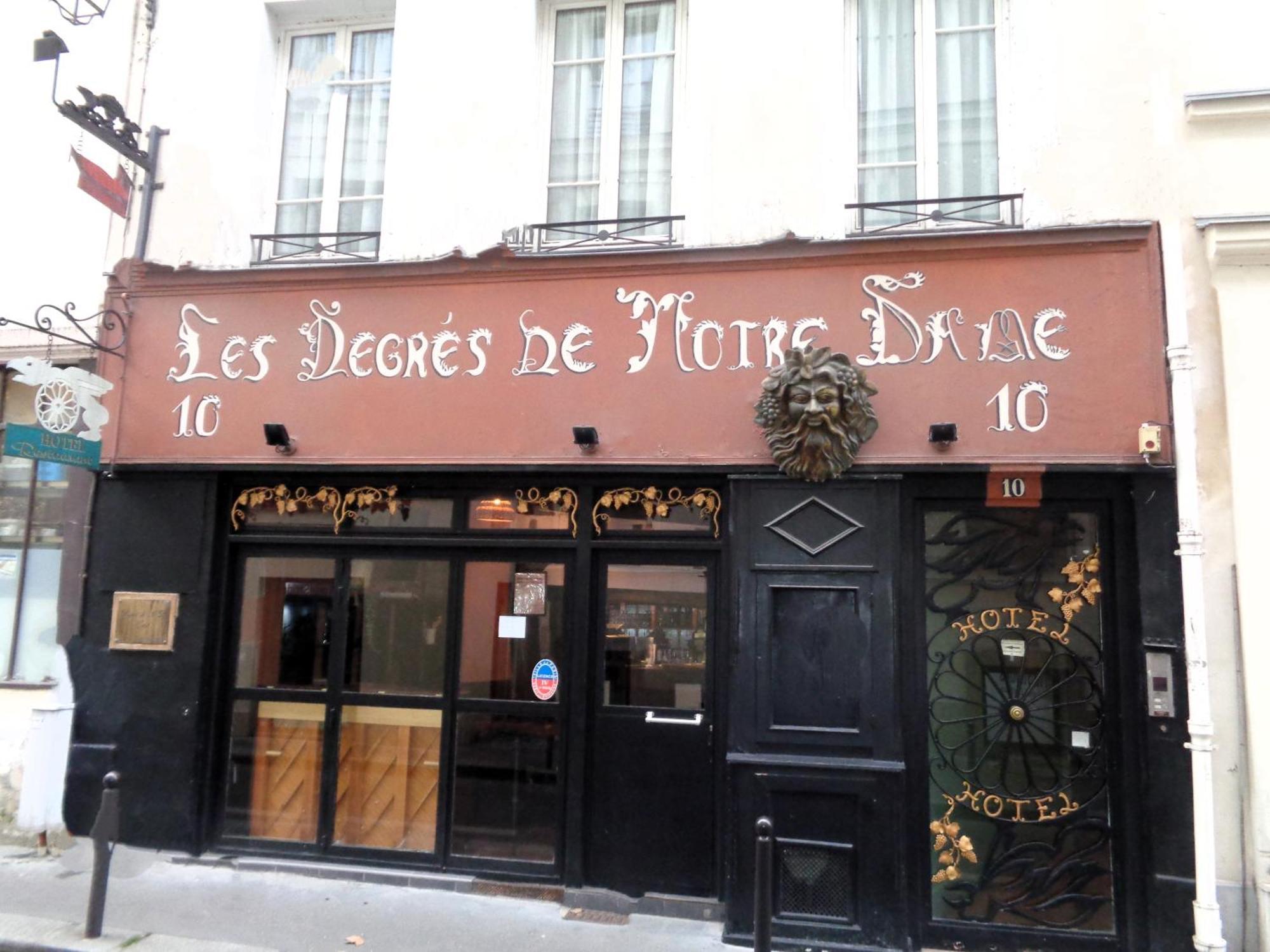Hotel Les Degres De Notre Dame Paris Exteriör bild