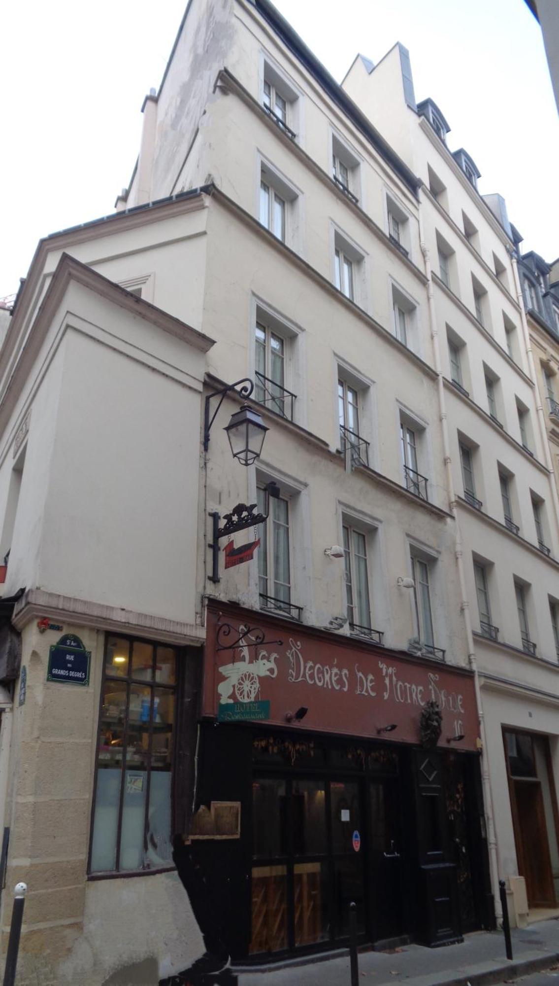 Hotel Les Degres De Notre Dame Paris Exteriör bild